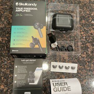 Skullcandy Indy Evo True Wireless Bluetooth Headphones Earbuds BLACK - S1IVW